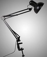 Светильник настольный на струбцине Мелодия Света Е27 60Вт Черный картинка 